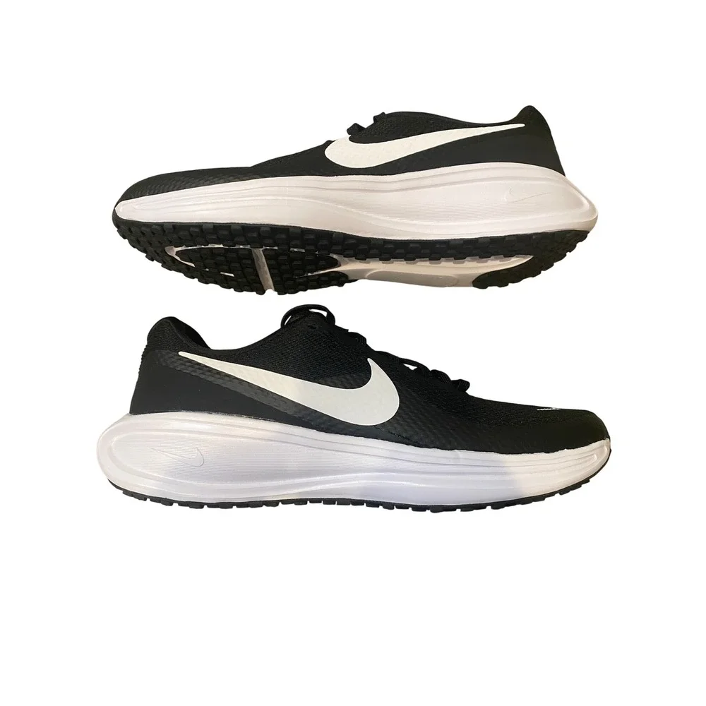Nike Revolution‎ Black White Running Shoes HQ1995-002 Womens 8.5 Mens 7 WIDE